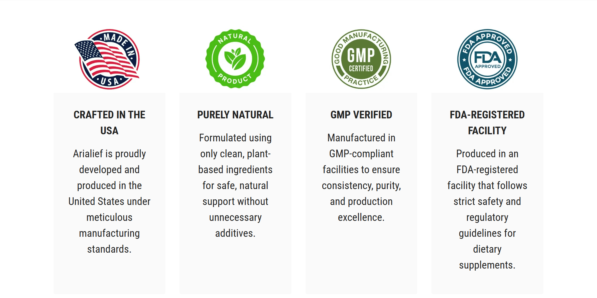 arialief gmp certified